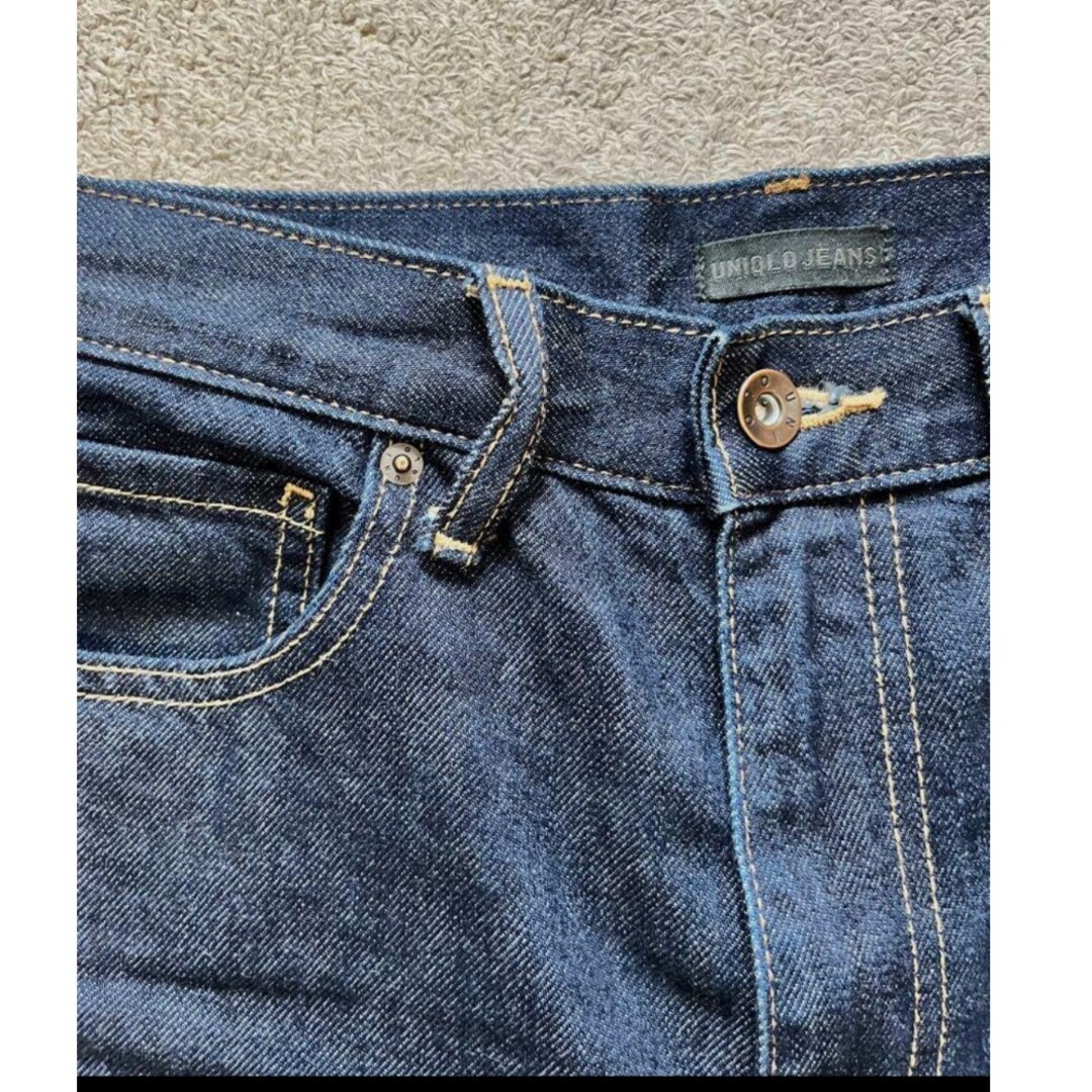 UNIQLO(ユニクロ)のユニクロ　ペグトップハイライズジーンズ（丈標準68cm） レディースのパンツ(デニム/ジーンズ)の商品写真