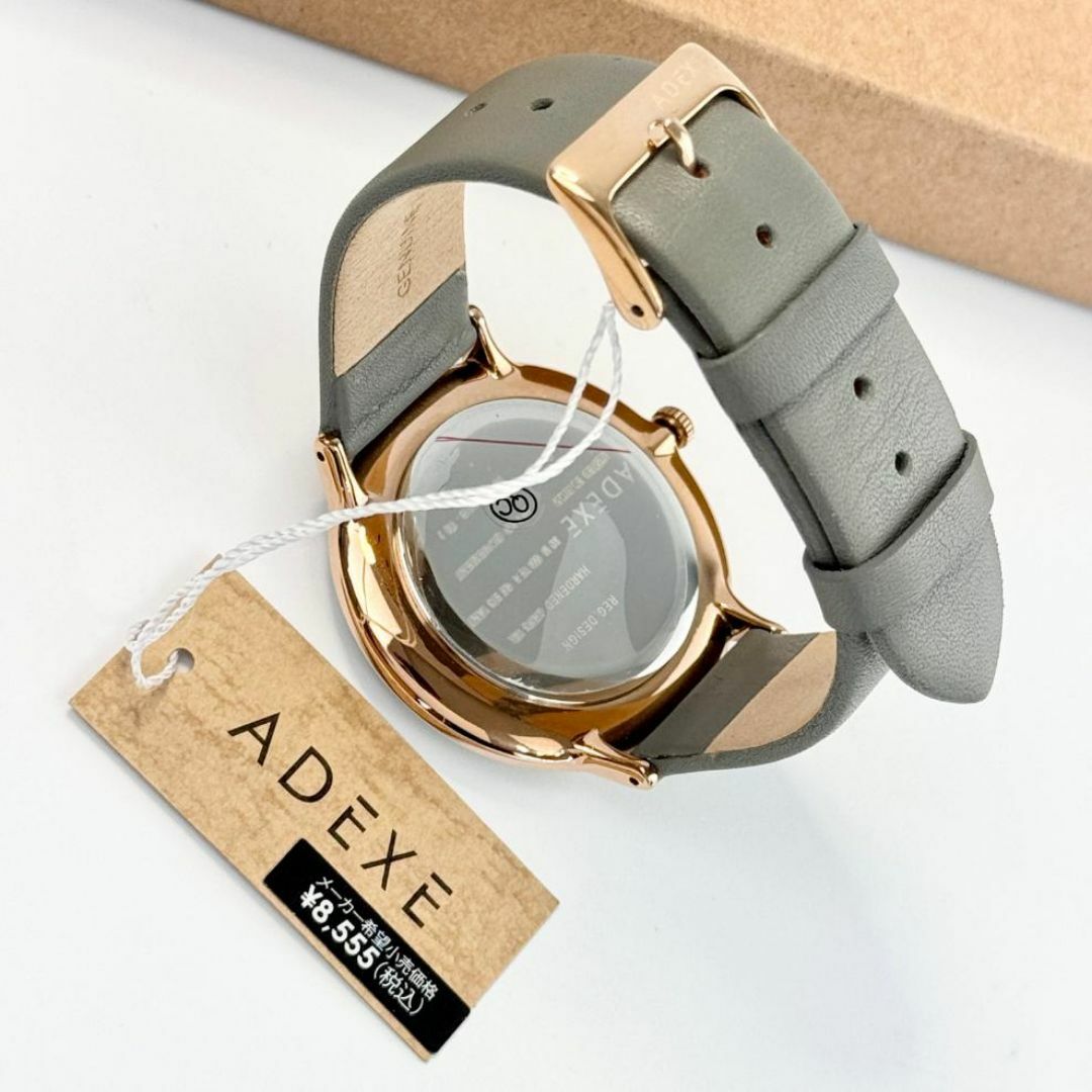 【ADEXE】GRANDE アデクス グランデ 腕時計 グレージュ インスタ映え レディースのファッション小物(腕時計)の商品写真