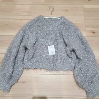 ナチュラルクチュール(natural couture)のnatural couture WEB限定/前後2WAYポップコーンフェザーショ(ニット/セーター)