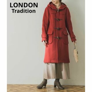 ロンドントラディション(LONDON TRADITION)の美品◎ロンドントラディション ロングダッフルコートFオレンジ アーバンリサーチ(ダッフルコート)