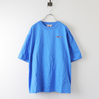 Marni - 国内 JPタグ 2023SS マルニ MARNI ビーズロゴレタリングTシャツ 40/ブルー カットソー 半袖 トップス ロゴ【2400013840620】