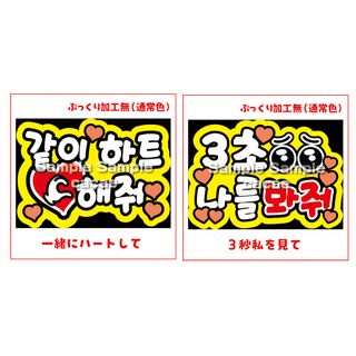 【即購入可】ファンサボード　A4サイズ　規定内サイズ　韓国語　3秒私を見て　青色(その他)