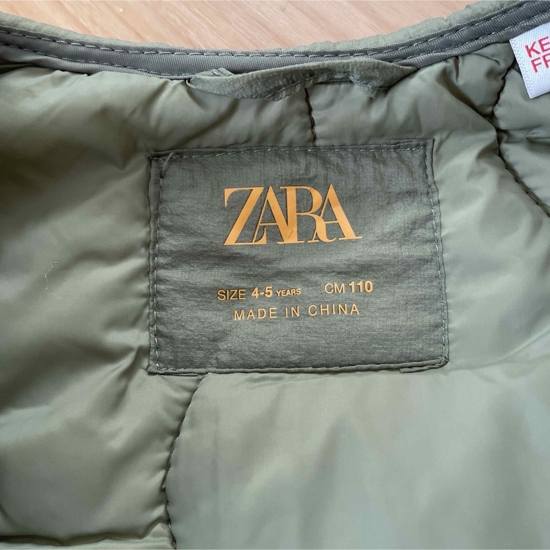 ZARA KIDS(ザラキッズ)のZARA キルティングパフジャケット 110cm キッズ/ベビー/マタニティのキッズ服女の子用(90cm~)(ジャケット/上着)の商品写真