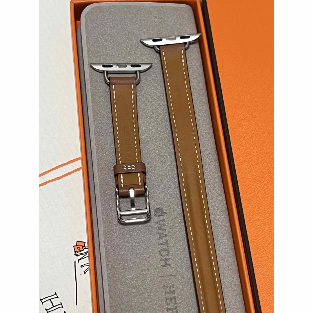 Hermes(エルメス)の超美品 Apple Watch HERMESドゥブルトゥールゴールド レディースのファッション小物(腕時計)の商品写真