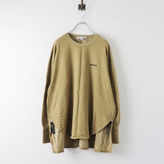 アメリカーナ AMERICANA SIDE ZIP SWEAT サイドジッププルオーバースウェット 薄手 ◇カーキベージュ【2400030064757】