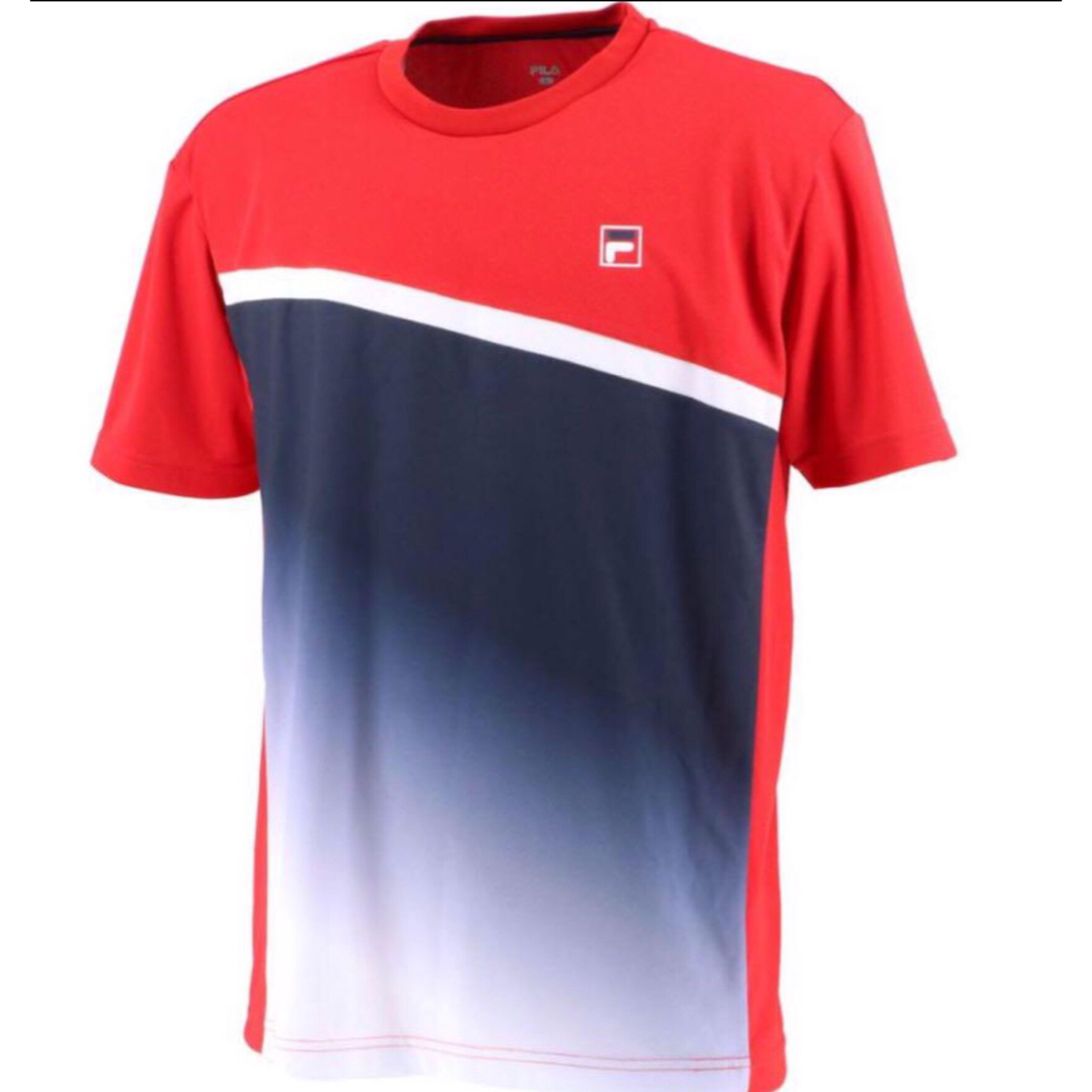 FILA(フィラ)のフィラ FILA テニスウェア メンズ メンズ ゲームシャツ　Sサイズ メンズのトップス(Tシャツ/カットソー(半袖/袖なし))の商品写真