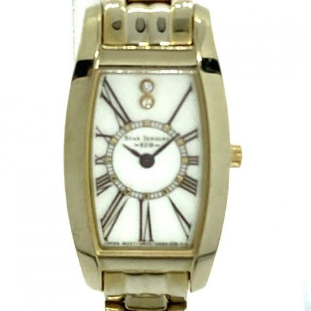 STAR JEWELRY(スタージュエリー)のSTAR JEWELRY(スタージュエリー) 腕時計美品  - G620-S056390 レディース ダイヤ/0.01ct/ECO 白 レディースのファッション小物(腕時計)の商品写真