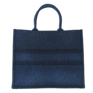 クリスチャンディオール(Christian Dior)のDIOR/ChristianDior(ディオール/クリスチャンディオール) トートバッグ美品  ブックトートラージバッグ M1286ZWAL ブルー ディオール オブリーク デニム(トートバッグ)