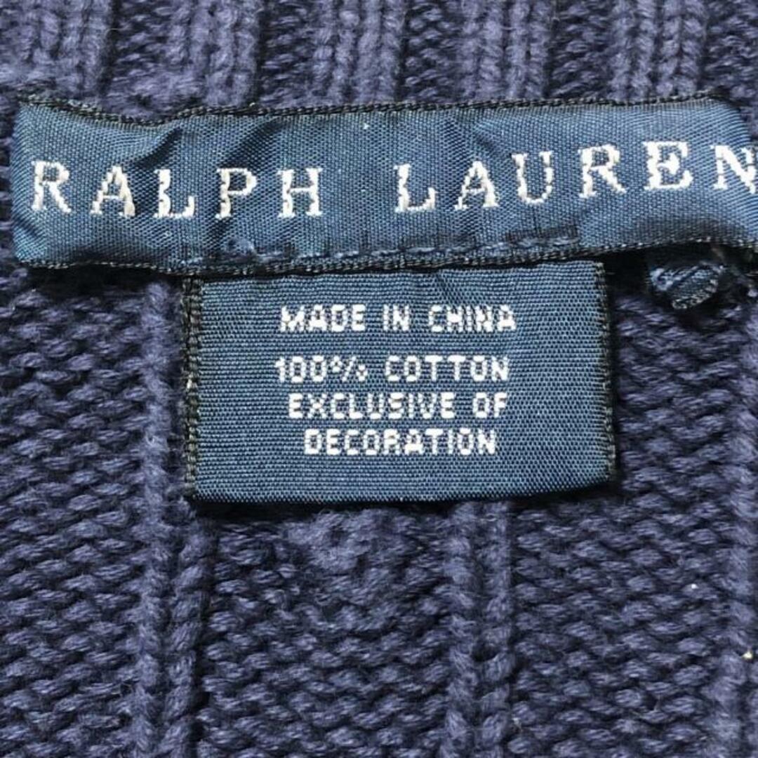 Ralph Lauren(ラルフローレン)のRalphLauren(ラルフローレン) 長袖セーター サイズXL レディース - ネイビー クルーネック レディースのトップス(ニット/セーター)の商品写真