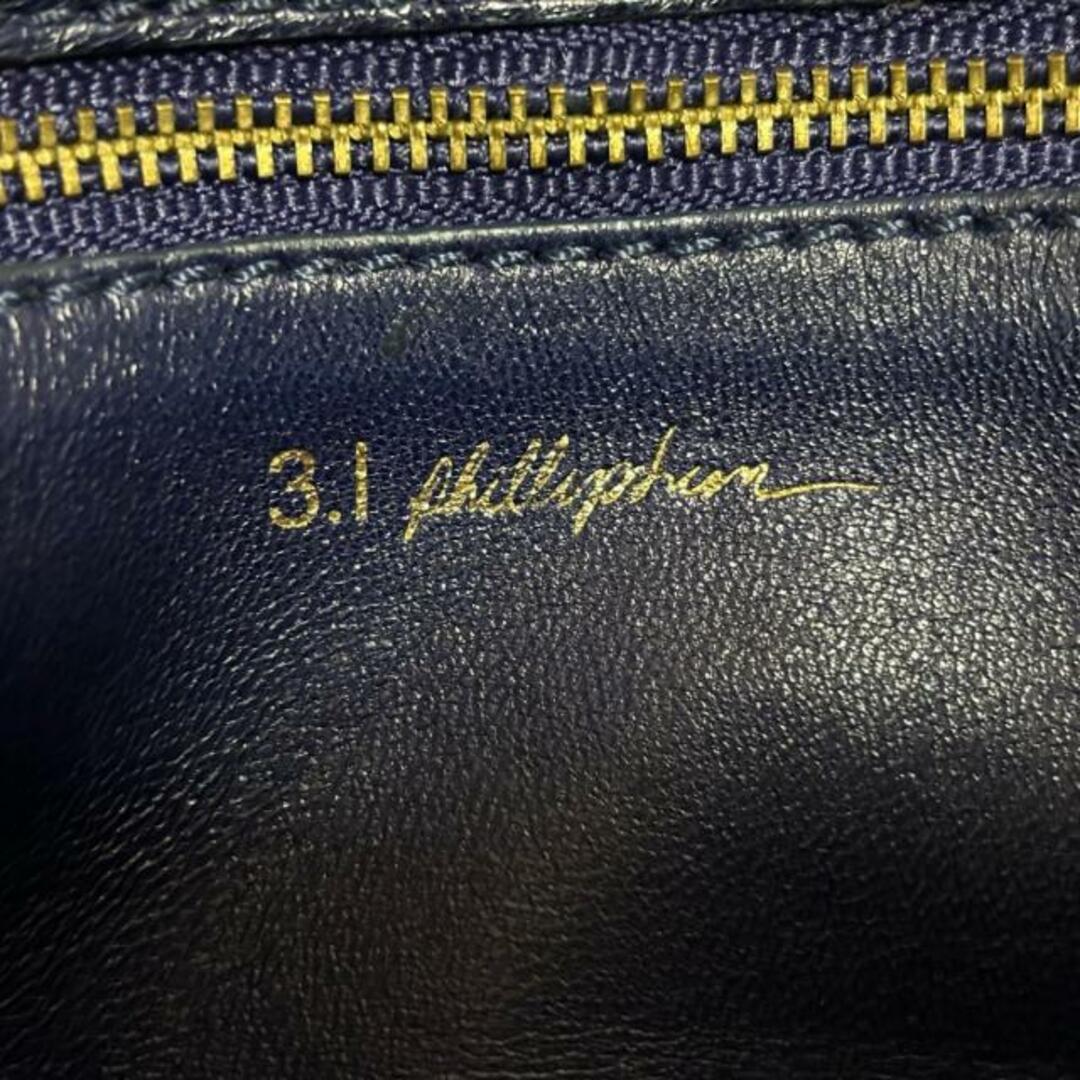 3.1 Phillip Lim(スリーワンフィリップリム)の3.1 Phillip lim(スリーワンフィリップリム) ショルダーバッグ - ネイビー レザー レディースのバッグ(ショルダーバッグ)の商品写真