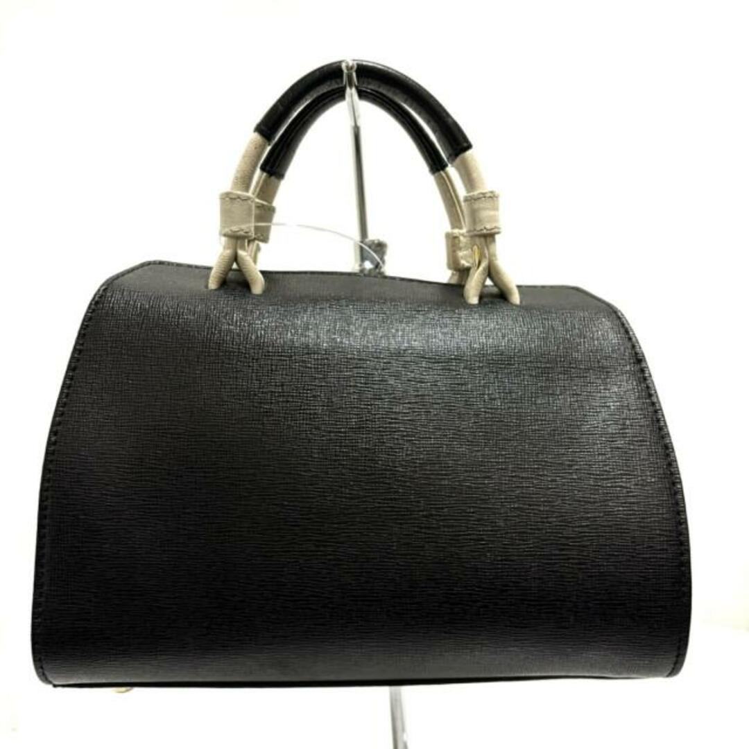 Furla(フルラ)のFURLA(フルラ) ハンドバッグ美品  - 黒×アイボリー ミニバッグ レザー レディースのバッグ(ハンドバッグ)の商品写真