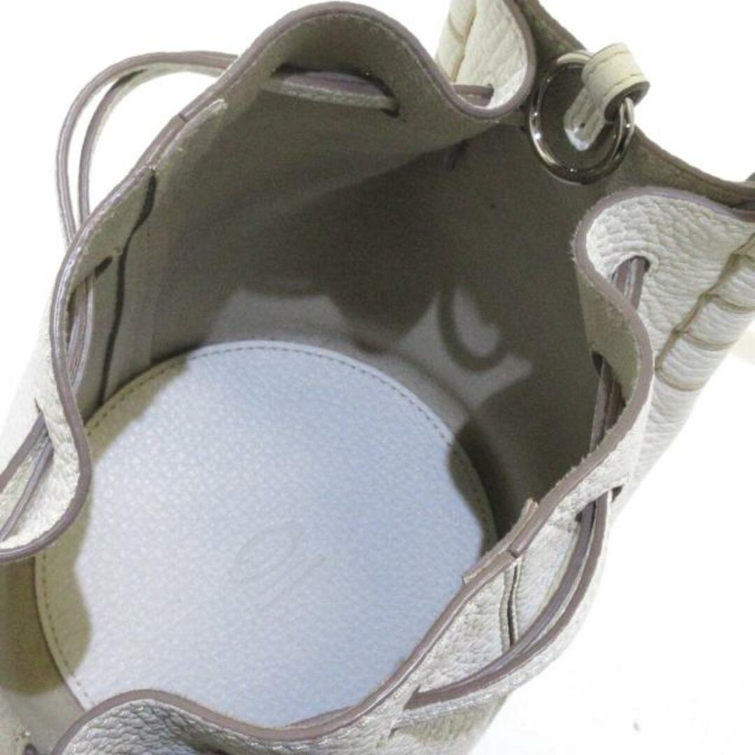 TOD'S(トッズ)のTOD'S(トッズ) トートバッグ美品  バケットバッグ マイクロ XAWAOZ60301QDSB015 白 巾着型 レザー レディースのバッグ(トートバッグ)の商品写真