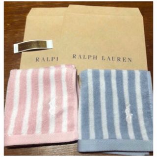 Ralph Lauren - ラルフローレンタオルハンカチ ２枚セット