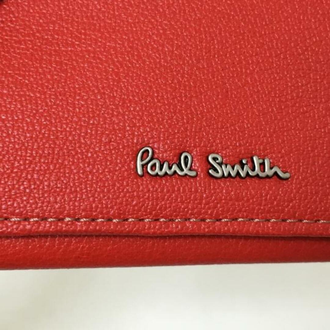 Paul Smith(ポールスミス)のPaulSmith(ポールスミス) 名刺入れ新品同様  - レッド ゴートスキン レディースのファッション小物(名刺入れ/定期入れ)の商品写真