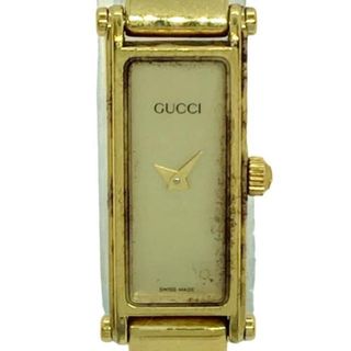 グッチ(Gucci)のGUCCI(グッチ) 腕時計 - 1500 レディース ゴールド(腕時計)