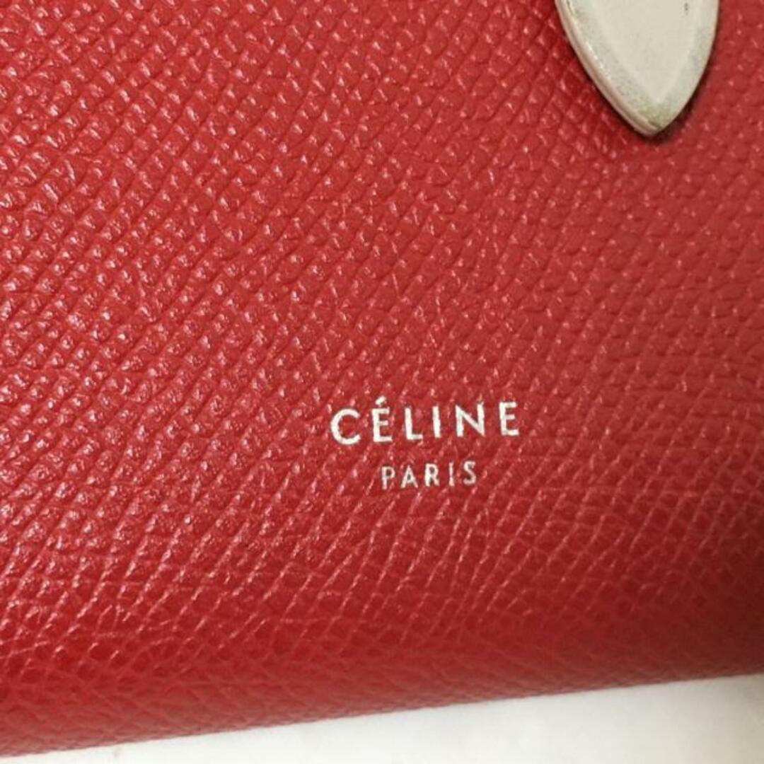 celine(セリーヌ)のCELINE(セリーヌ) 2つ折り財布 - レッド×グレーベージュ レザー レディースのファッション小物(財布)の商品写真