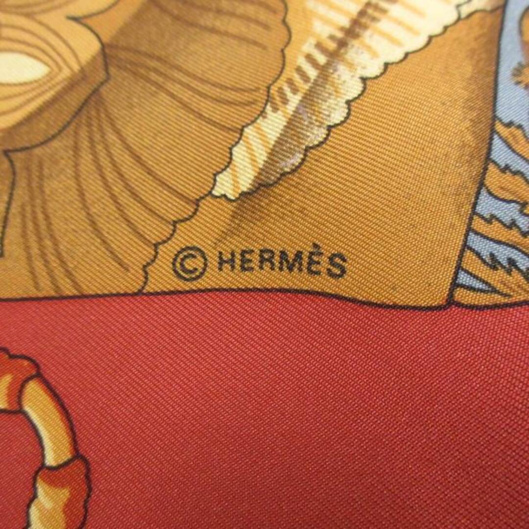 Hermes(エルメス)のHERMES(エルメス) スカーフ美品  カレ90 グレー×ブラウン×マルチ Soleil de Soie レディースのファッション小物(バンダナ/スカーフ)の商品写真