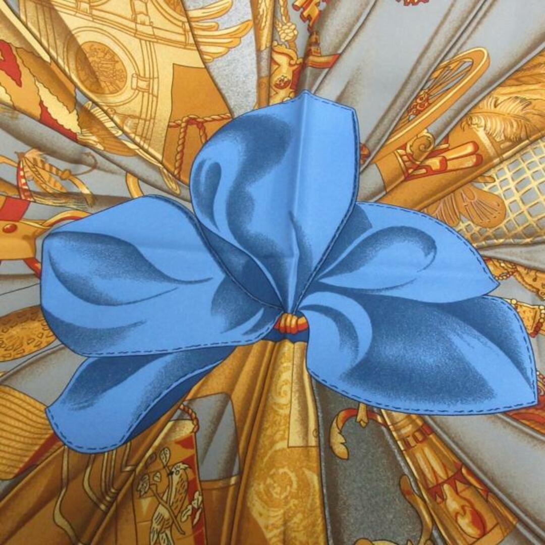 Hermes(エルメス)のHERMES(エルメス) スカーフ美品  カレ90 グレー×ブラウン×マルチ Soleil de Soie レディースのファッション小物(バンダナ/スカーフ)の商品写真