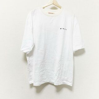 マルニ(Marni)のMARNI(マルニ) 半袖Tシャツ サイズS レディース美品  - 白×レッド×マルチ クルーネック/ハート/2023年/刺繍(Tシャツ(半袖/袖なし))