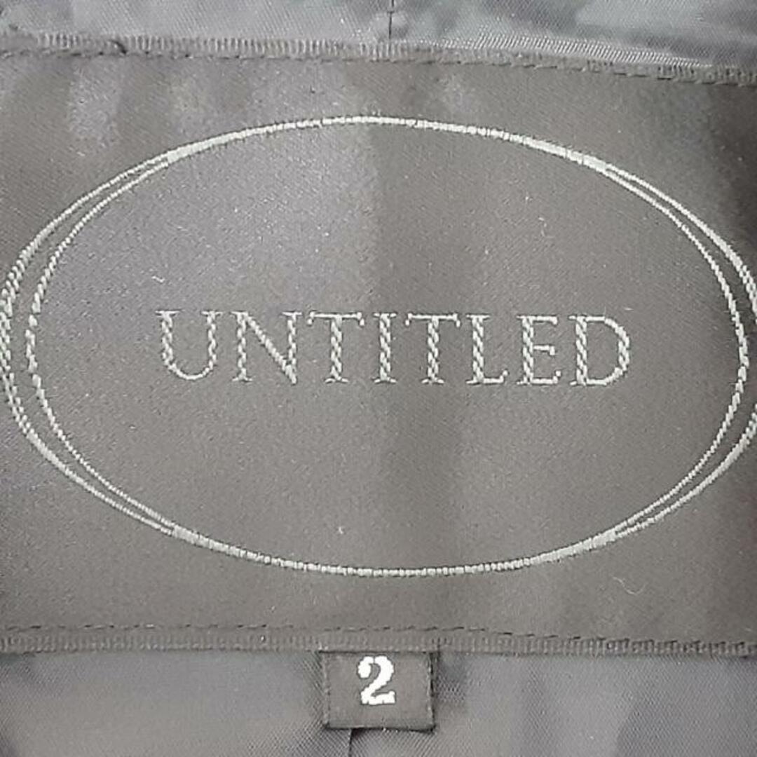 UNTITLED(アンタイトル)のUNTITLED(アンタイトル) スカートスーツ レディース美品  - 黒 レディースのフォーマル/ドレス(スーツ)の商品写真