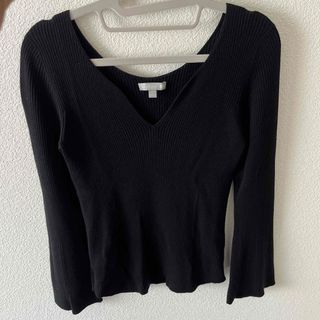 ユニクロ(UNIQLO)のUNIQLO マメ　ニットトップス(カットソー(長袖/七分))