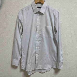 アオヤマ(青山)の洋服の青山　ワイシャツ　長袖　白　ストライプ(シャツ)