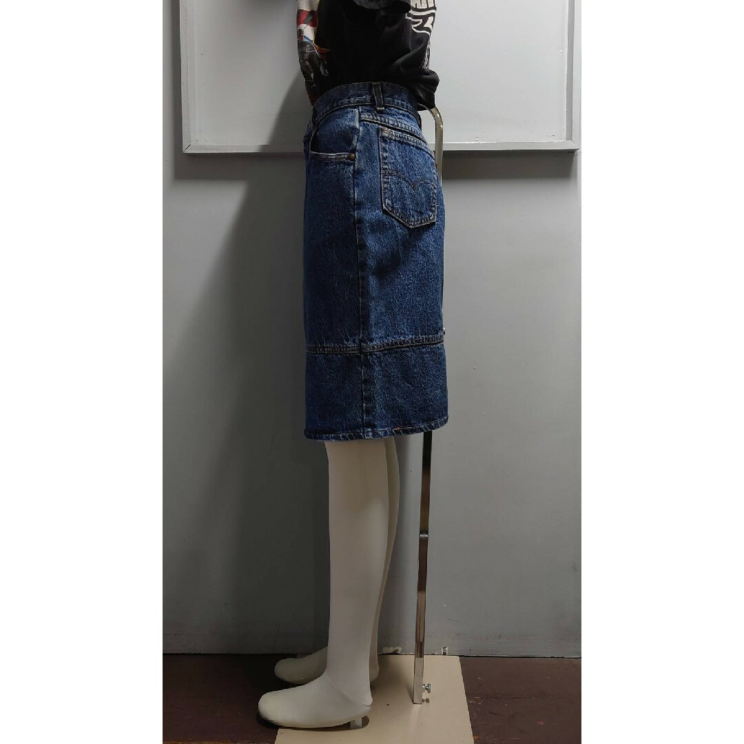 Levi's(リーバイス)のVintage Levi's ドッキング デニム スカート 27インチ相当 レディースのスカート(ひざ丈スカート)の商品写真