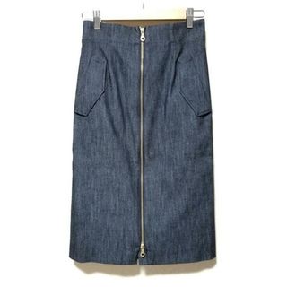 BLUE LABEL CRESTBRIDGE - BLUE LABEL CRESTBRIDGE(ブルーレーベルクレストブリッジ) ロングスカート サイズ36 S レディース美品  - ダークネイビー デニム