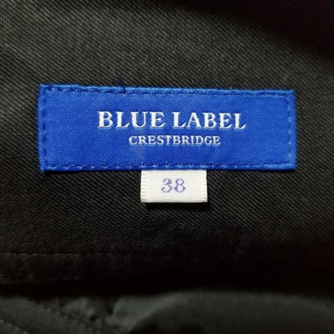 BLUE LABEL CRESTBRIDGE(ブルーレーベルクレストブリッジ)のBLUE LABEL CRESTBRIDGE(ブルーレーベルクレストブリッジ) スカート サイズ38 M レディース美品  - ダークグリーン×黒×グレー ひざ丈/チェック柄 レディースのスカート(その他)の商品写真