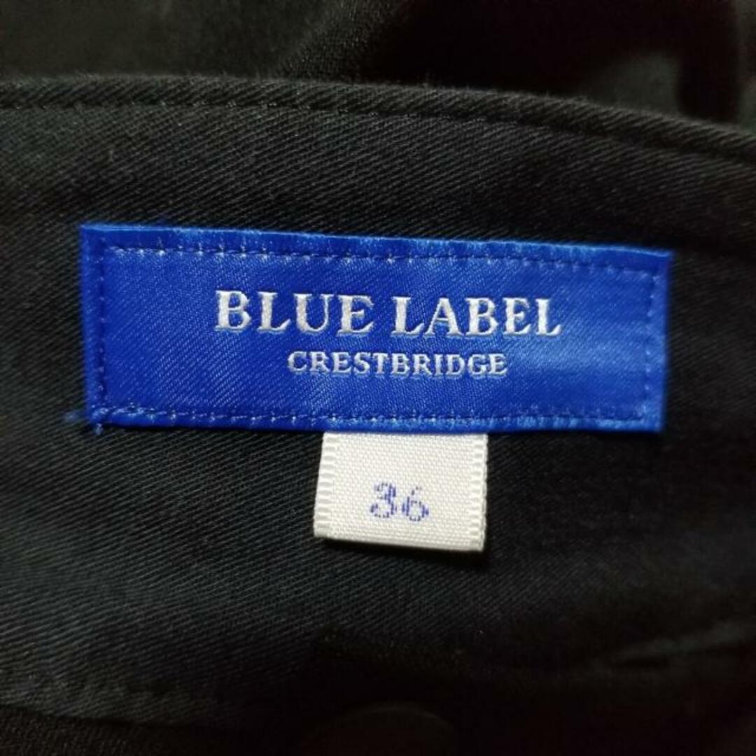 BLUE LABEL CRESTBRIDGE(ブルーレーベルクレストブリッジ)のBLUE LABEL CRESTBRIDGE(ブルーレーベルクレストブリッジ) ロングスカート サイズ36 S レディース美品  - 黒×ブラウン×レッド レディースのスカート(ロングスカート)の商品写真