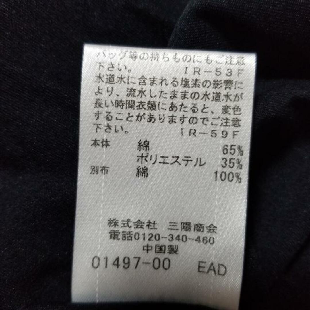 BLUE LABEL CRESTBRIDGE(ブルーレーベルクレストブリッジ)のBLUE LABEL CRESTBRIDGE(ブルーレーベルクレストブリッジ) 半袖Tシャツ サイズ38 M レディース美品  - 黒×ベージュ×グレー クルーネック レディースのトップス(Tシャツ(半袖/袖なし))の商品写真