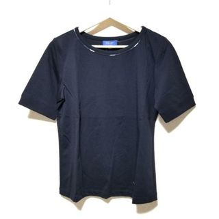 ブルーレーベルクレストブリッジ(BLUE LABEL CRESTBRIDGE)のBLUE LABEL CRESTBRIDGE(ブルーレーベルクレストブリッジ) 半袖Tシャツ サイズ38 M レディース美品  - 黒×ベージュ×グレー クルーネック(Tシャツ(半袖/袖なし))