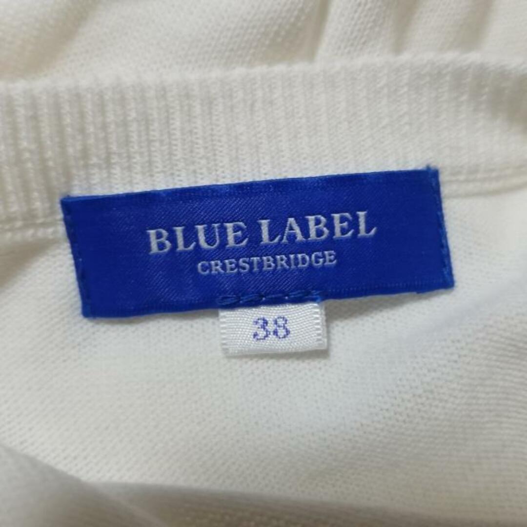 BLUE LABEL CRESTBRIDGE(ブルーレーベルクレストブリッジ)のBLUE LABEL CRESTBRIDGE(ブルーレーベルクレストブリッジ) カーディガン サイズ38 M レディース美品  - アイボリー 長袖 レディースのトップス(カーディガン)の商品写真