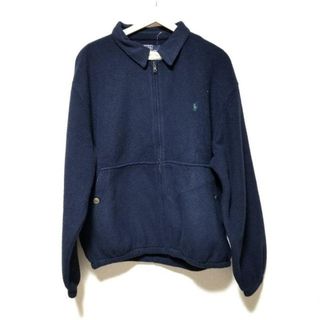 ポロラルフローレン(POLO RALPH LAUREN)のPOLObyRalphLauren(ポロラルフローレン) ブルゾン サイズXL メンズ - ダークネイビー 長袖/フリース/春/秋(ブルゾン)