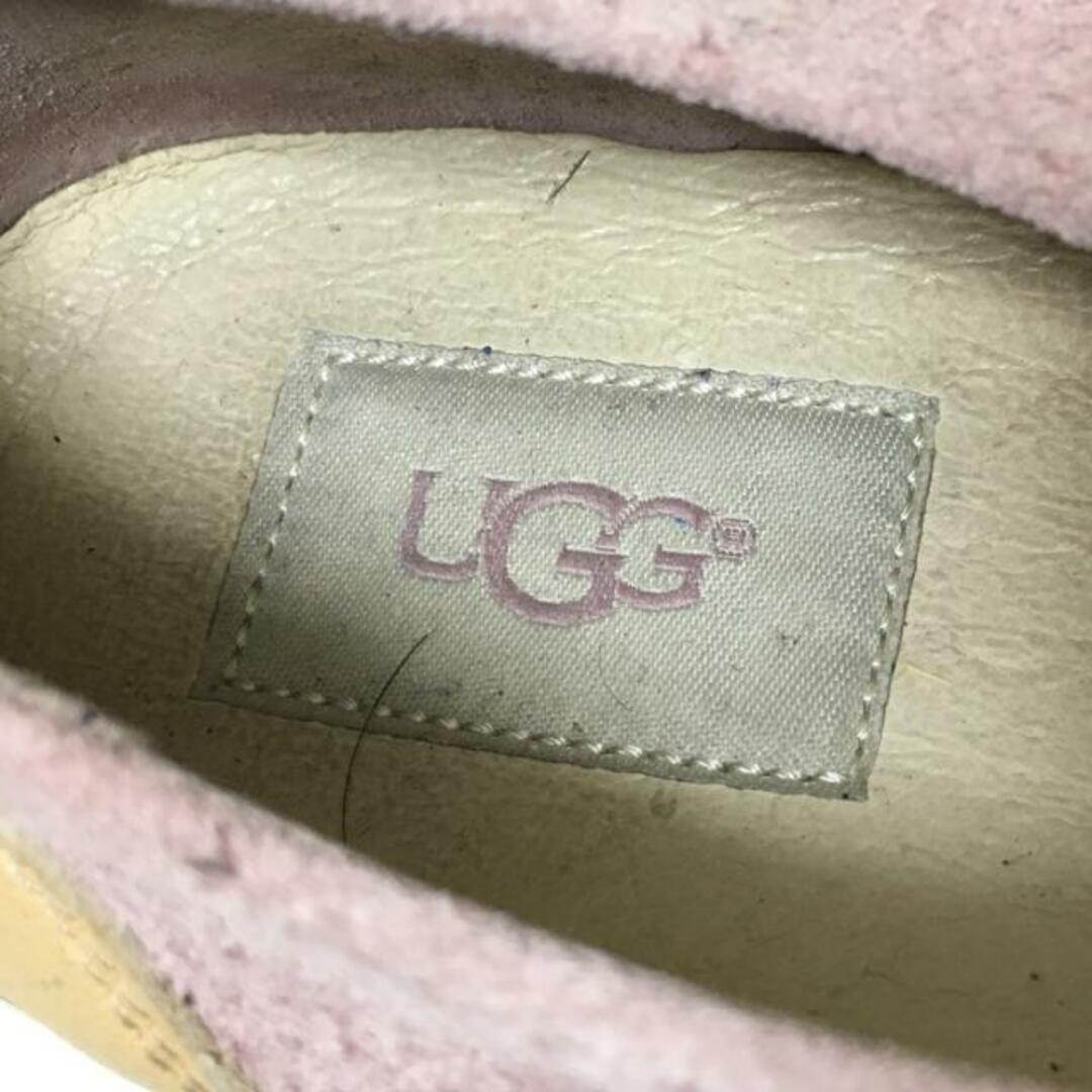 UGG(アグ)のUGG(アグ) スリッポン 25.5 レディース - 1018375 ピンクベージュ×ベージュ スエード×レザー レディースの靴/シューズ(その他)の商品写真
