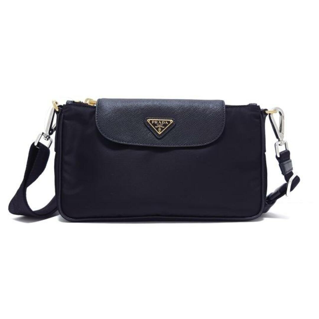 PRADA(プラダ)のPRADA(プラダ) ショルダーバッグ美品  - 1BH085 黒 正規品その他ストラップ ナイロン×レザー レディースのバッグ(ショルダーバッグ)の商品写真