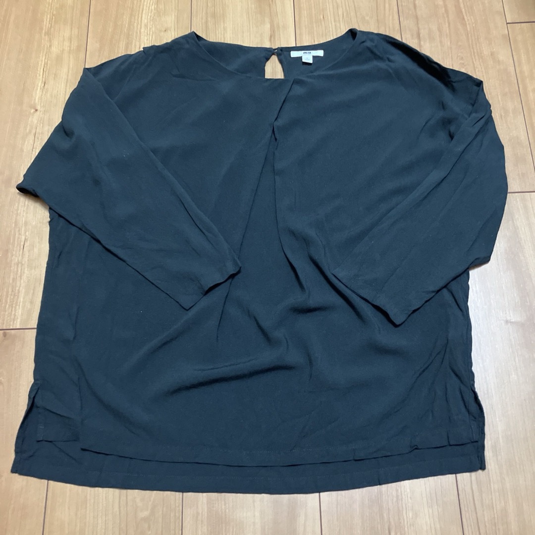 UNIQLO(ユニクロ)のユニクロ　ドロップショルダーシャツ レディースのトップス(シャツ/ブラウス(長袖/七分))の商品写真