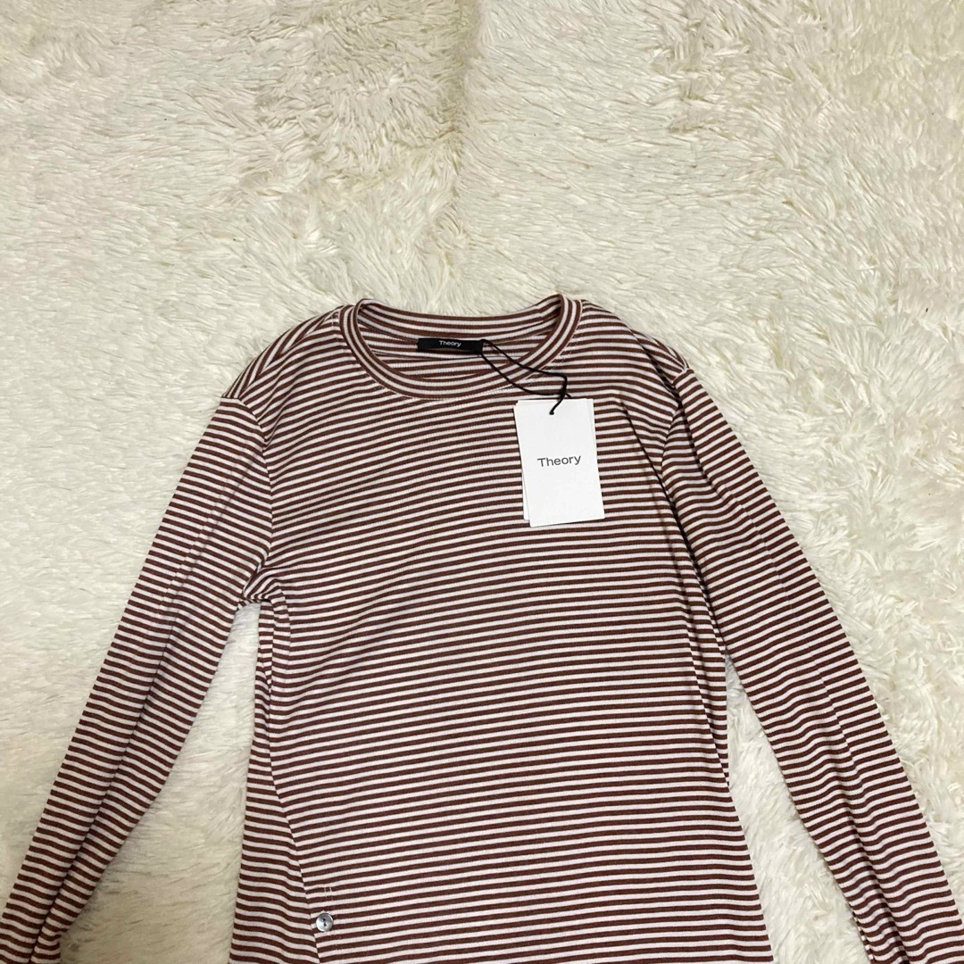 theory(セオリー)の未使用　セオリー　Lowell knit button front tee レディースのトップス(シャツ/ブラウス(長袖/七分))の商品写真