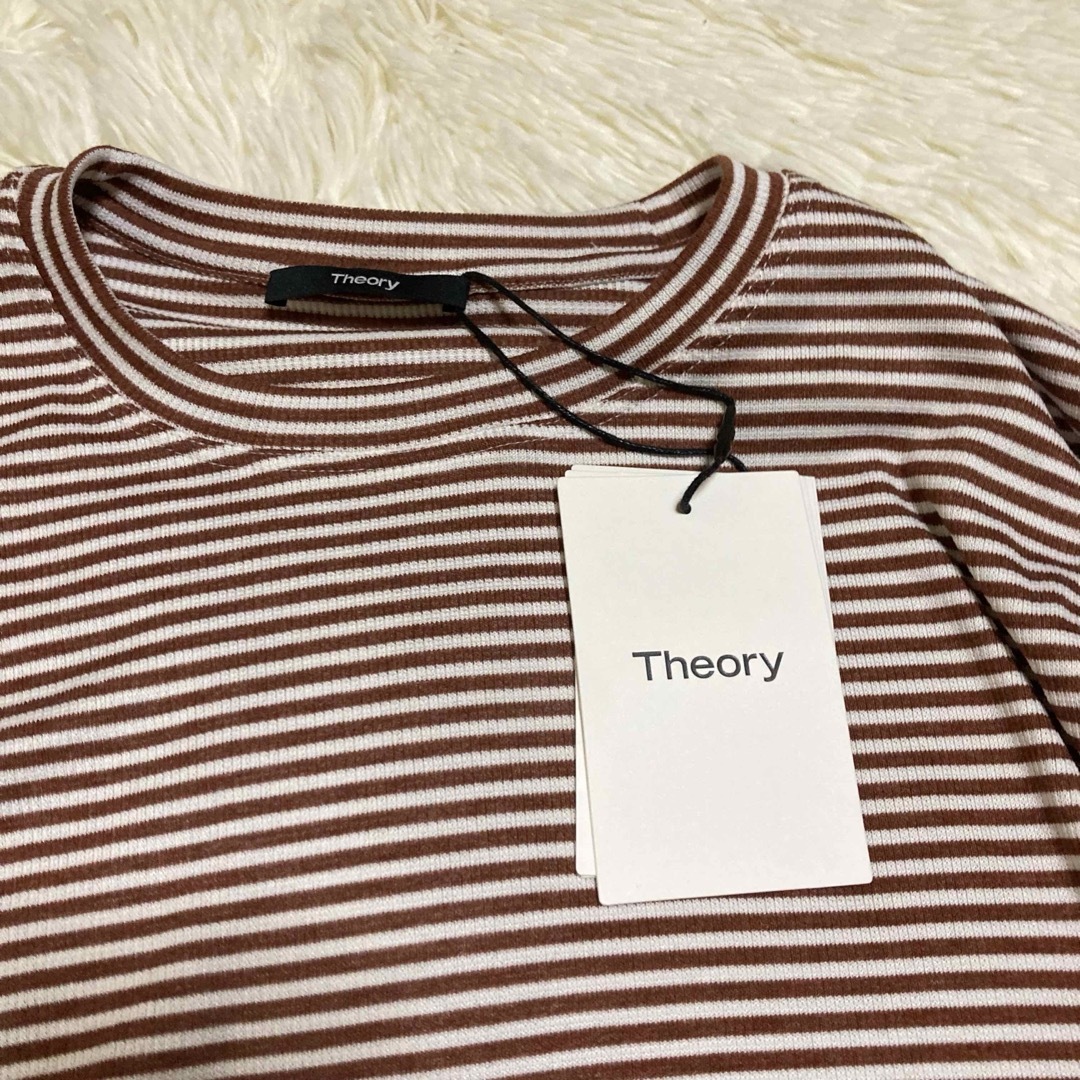 theory(セオリー)の未使用　セオリー　Lowell knit button front tee レディースのトップス(シャツ/ブラウス(長袖/七分))の商品写真