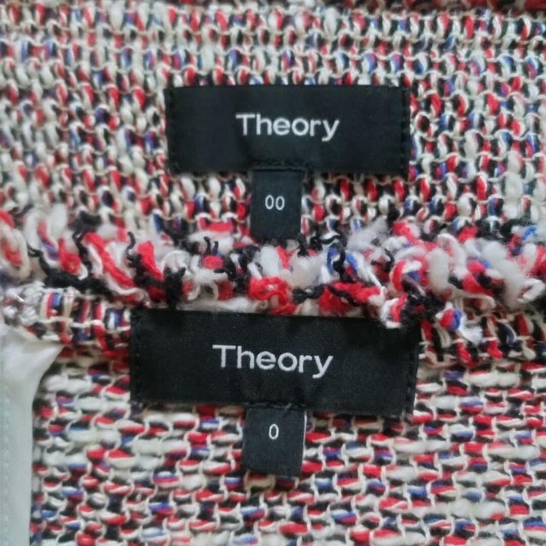 theory(セオリー)のtheory(セオリー) スカートセットアップ サイズ0 XS レディース美品  - レッド×白×ブルー レディースのレディース その他(セット/コーデ)の商品写真