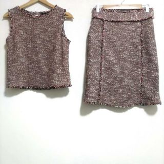 セオリー(theory)のtheory(セオリー) スカートセットアップ サイズ0 XS レディース美品  - レッド×白×ブルー(セット/コーデ)