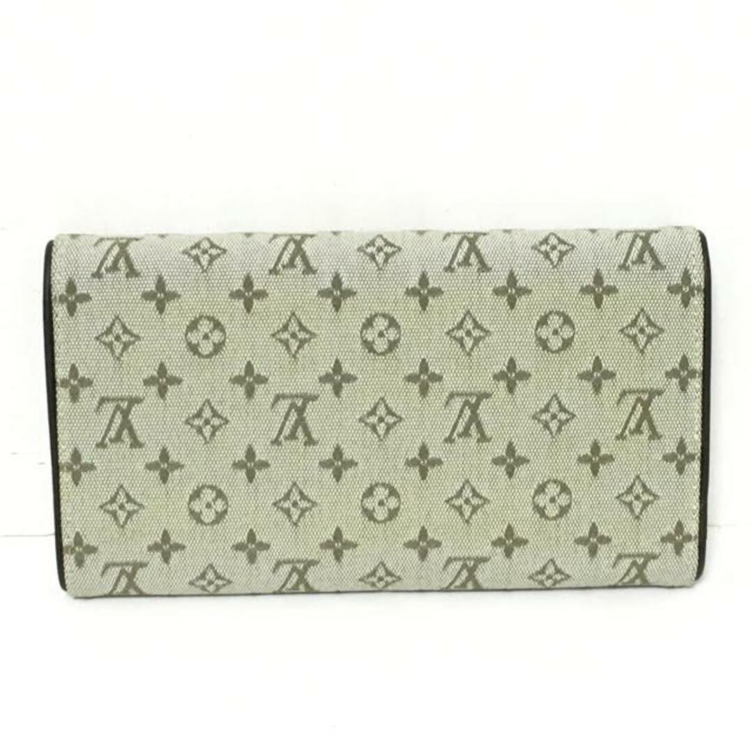 LOUIS VUITTON(ルイヴィトン)のLOUIS VUITTON(ルイヴィトン) 長財布 モノグラムミニ ポルトトレゾールインターナショナル M92243 カーキ ジャガード×レザー レディースのファッション小物(財布)の商品写真