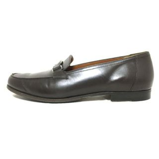 サルヴァトーレフェラガモ(Salvatore Ferragamo)のSalvatoreFerragamo(サルバトーレフェラガモ) ローファー 7 1/2EE メンズ - ダークブラウン ヴァラ/アウトソール張替済 レザー(その他)