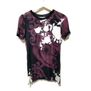 エトロ(ETRO)のETRO(エトロ) 半袖Tシャツ サイズ38 S レディース美品  - ボルドー×黒×ベージュ クルーネック(Tシャツ(半袖/袖なし))