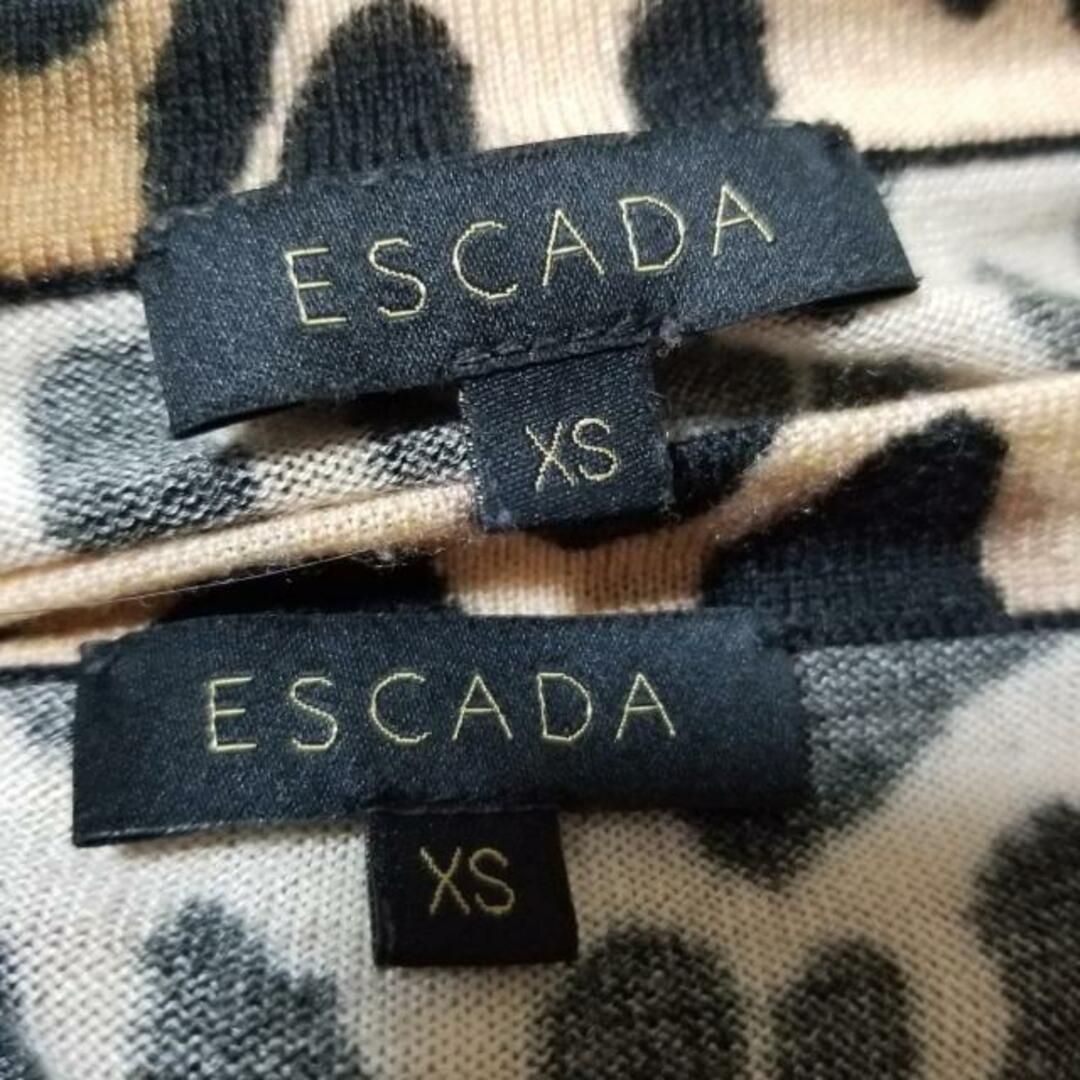 ESCADA(エスカーダ)のESCADA(エスカーダ) アンサンブル レディース美品  - ベージュ×ブラウン×黒 ニット/豹柄 レディースのトップス(アンサンブル)の商品写真