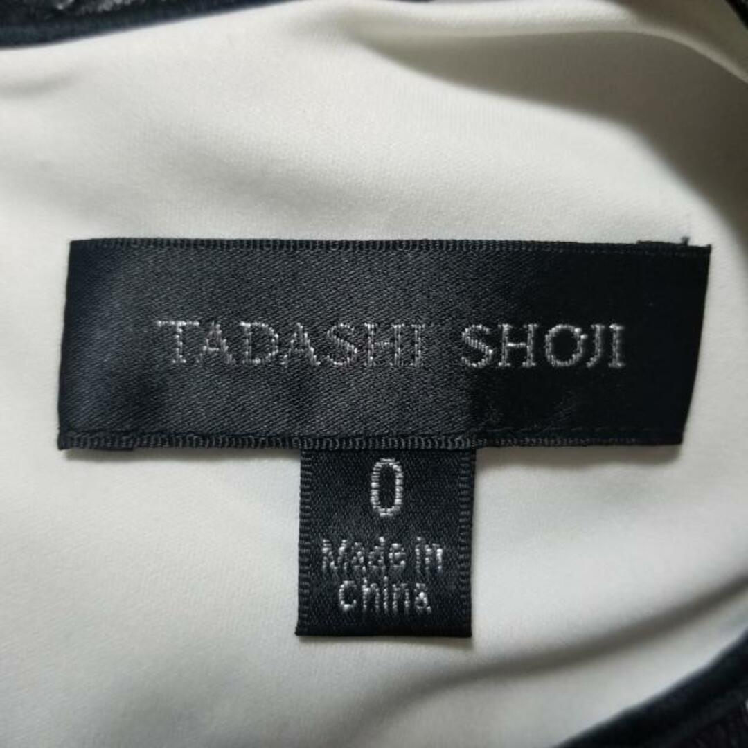 TADASHI SHOJI(タダシショウジ)のTADASHISHOJI(タダシショージ) ワンピース サイズ0 XS レディース美品  - 白×黒 長袖/ロング/レース レディースのワンピース(その他)の商品写真