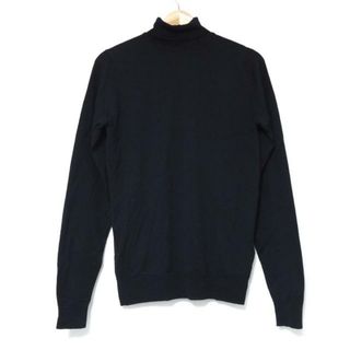 ジョンスメドレー(JOHN SMEDLEY)のJOHN SMEDLEY(ジョンスメドレー) 長袖セーター サイズS メンズ美品  - ダークネイビー タートルネック(ニット/セーター)