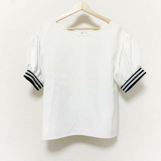 BORDERS at BALCONY(ボーダーズアットバルコニー) 半袖カットソー サイズ36 S レディース美品  - 白×黒 クルーネック