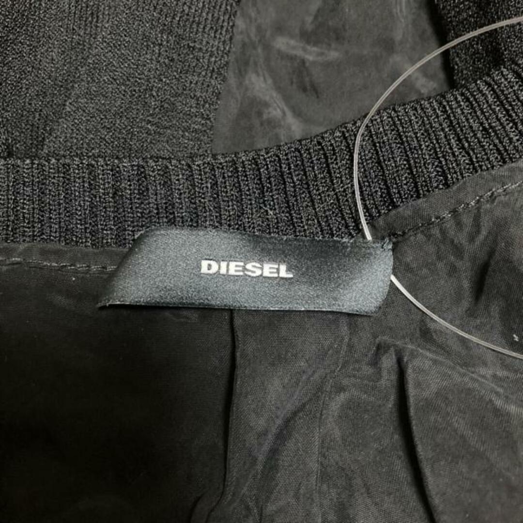 DIESEL(ディーゼル)のDIESEL(ディーゼル) 長袖カットソー サイズM レディース - 黒 レディースのトップス(カットソー(長袖/七分))の商品写真