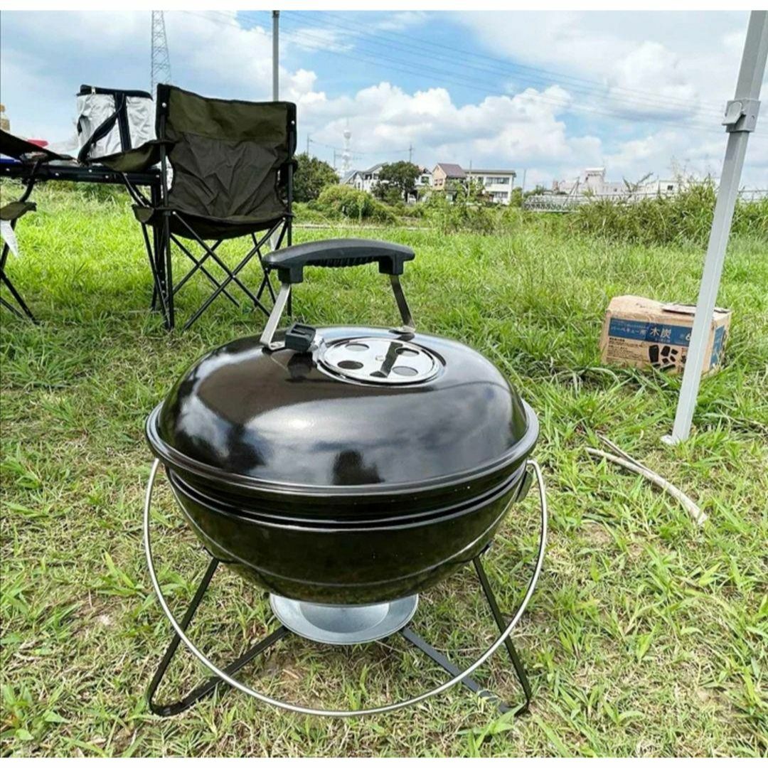 バーベキュー コンロ 直径46cm 3-4人用 炭 丸型 キャンプ 焼肉 スポーツ/アウトドアのアウトドア(ストーブ/コンロ)の商品写真